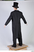  Photos Man in Historical formal suit 5 19th century a poses black hat historical clothing whole body 0004.jpg